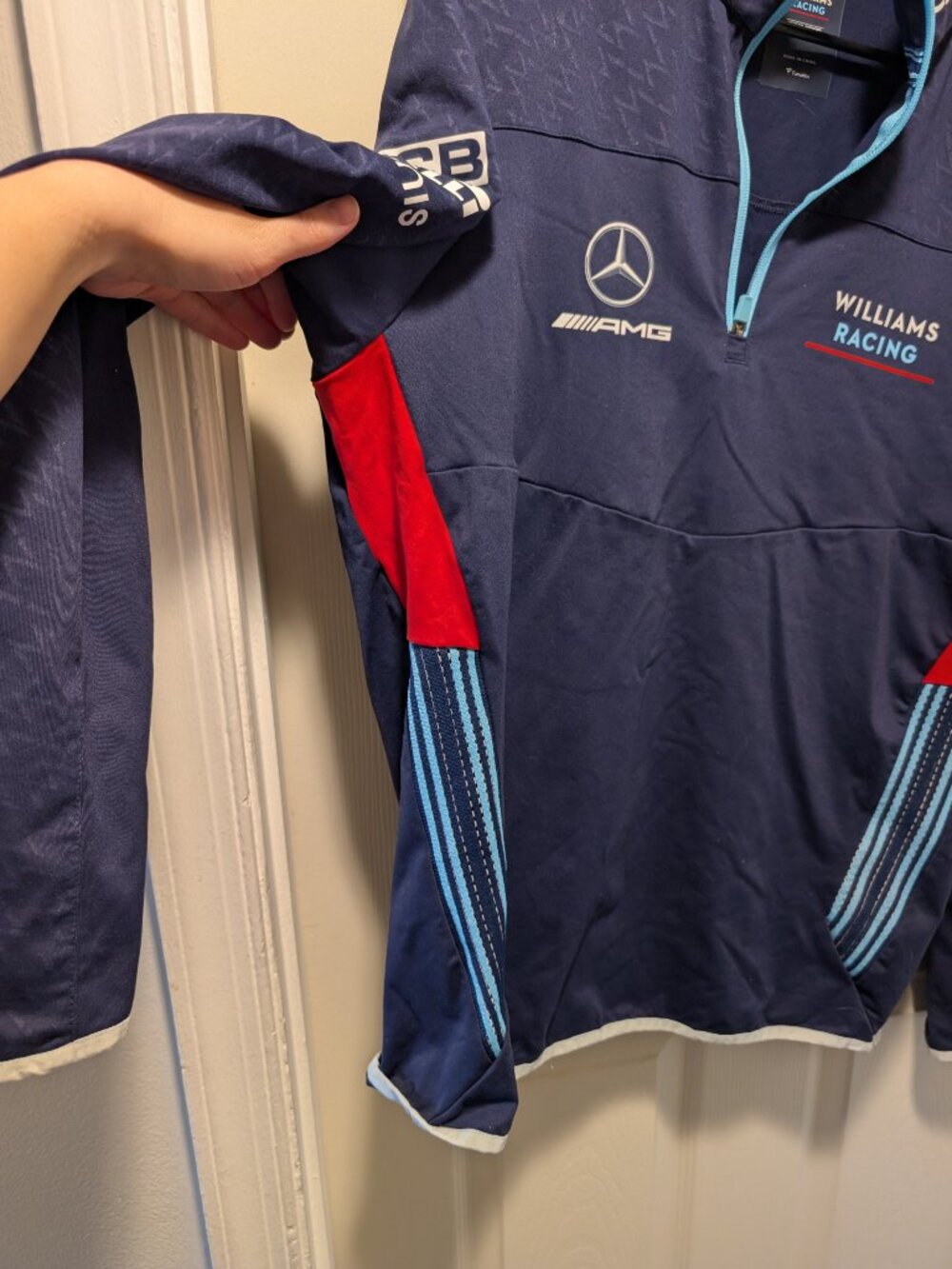 Men's Large Formula One F1 Williams Racing Quarter Zip - Picture 5 of 11